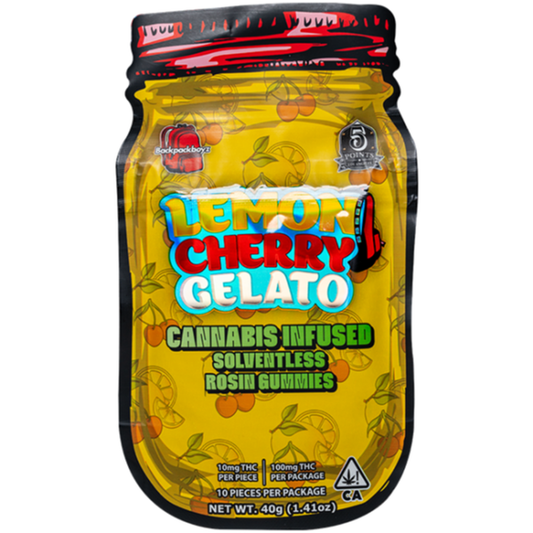 Backpackboyz - Edible - Lemon Cherry Gelato - PP100mg - 10 Pack