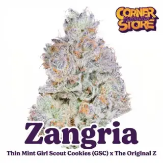Zangria cannabis flower strain available through fast weed delivery washington dc.